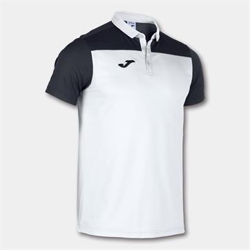 Joma Hobby II Polo Shirt - White/Black