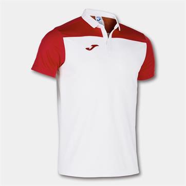 Joma Hobby II Polo Shirt - White/Red
