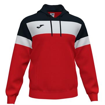 Joma Crew IV Poly Cotton Hoody *Last Year Of Supply* - Red/Black/White