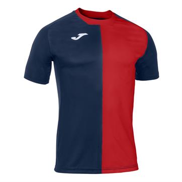 Joma City Short Sleeve Shirt - Dark Navy/Red