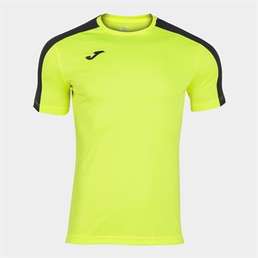 Joma Academy III Short Sleeve Shirt - Fluo Yellow/Black