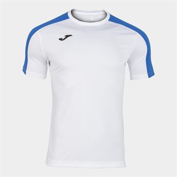 Joma Academy III Short Sleeve Shirt - White/Royal