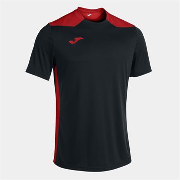 Joma Championship VI Short Sleeve Shirt - Black/Red