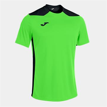 Joma Championship VI Short Sleeve Shirt - Fluo Green/Black