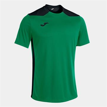 Joma Championship VI Short Sleeve Shirt - Green/Black