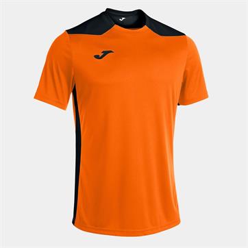 Joma Championship VI Short Sleeve Shirt - Orange/Black