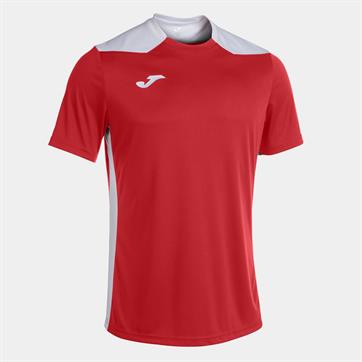 Joma Championship VI Short Sleeve Shirt - Red/White