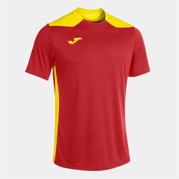 Joma Championship VI Short Sleeve Shirt - Red/Yellow