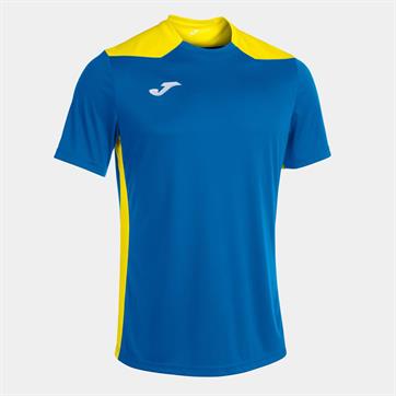 Joma Championship VI Short Sleeve Shirt - Royal/Yellow