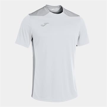 Joma Championship VI Short Sleeve Shirt - White/Silver