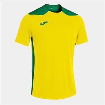Joma Championship VI Short Sleeve Shirt - Yellow/Green