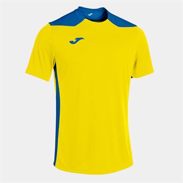 Joma Championship VI Short Sleeve Shirt - Yellow/Royal