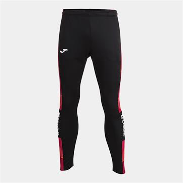 Joma Championship Street II Contrast Poly Interlock Pants (Skinny Fit) **DISCONTINUED** - Black/Red