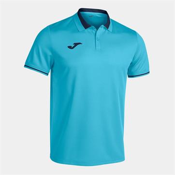 Joma Champion VI Polo Shirt - Fluo Turquoise/Navy