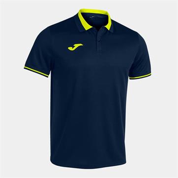 Joma Champion VI Polo Shirt - Navy/Fluo Yellow