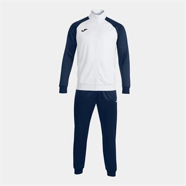 Joma Academy IV Full Zip Tracksuit - White/Navy