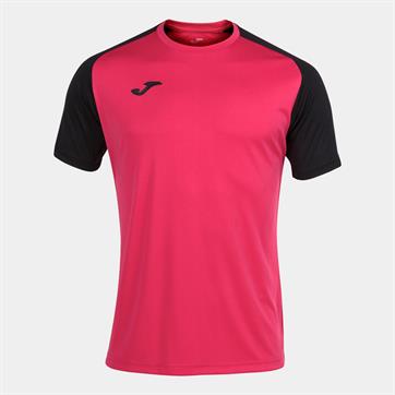 Joma Academy IV Short Sleeve Shirt - Pink/Black