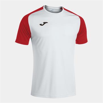 Joma Academy IV Short Sleeve Shirt - White/Red