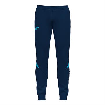 Joma Champion VI Poly Fleece Pants (Skinny Fit) - Navy/Fluo Turquoise