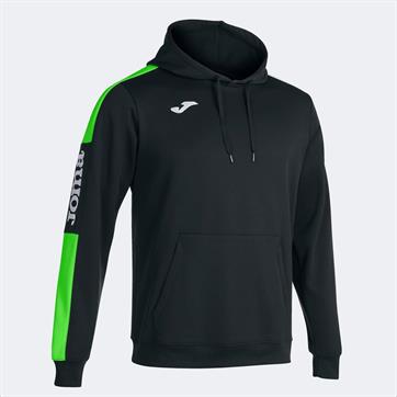 Joma Champion IV Hooded Sweatshirt - Black/Fluo Green