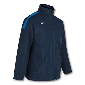 Joma Trivor Bench Rain Jacket (Fleece Lined) - Navy/Royal