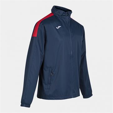 Joma Trivor Mesh Lined Rain Jacket (Premium Quality) - Navy/Red