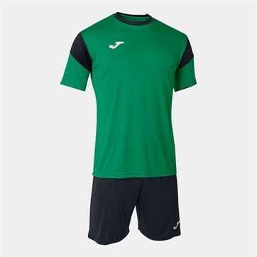 Joma Phoenix Set (Short Sleeve Shirt & Short) - Green/Black