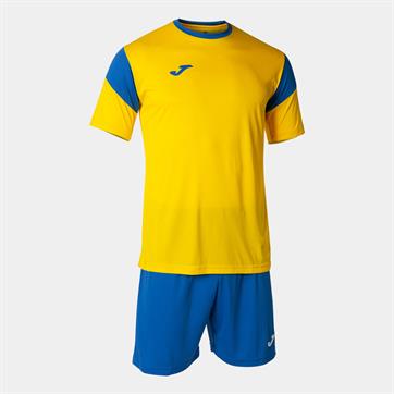 Joma Phoenix Set (Short Sleeve Shirt & Short) - Yellow/Royal