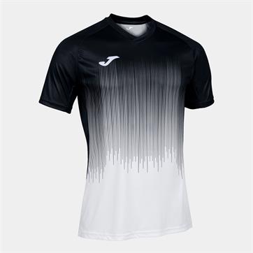 Joma Tiger IV Short Sleeve Shirt - Black/White