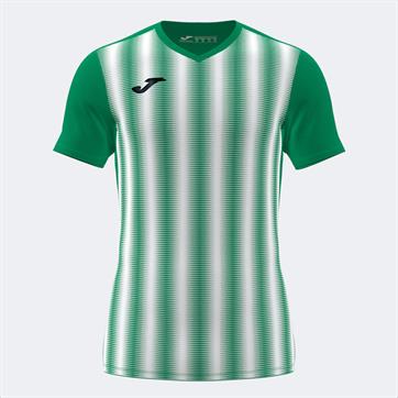 Joma Inter II Short Sleeve Shirt - Green/White