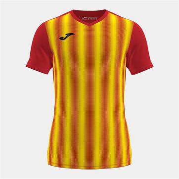 Joma Inter II Short Sleeve Shirt - Red/Yellow