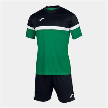 Joma Danubio Set (Short Sleeve Shirt & Short) - Green/Black/White