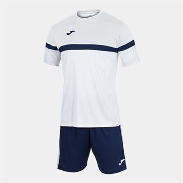 Joma Danubio Set (Short Sleeve Shirt & Short) - White/Navy