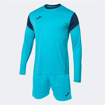 Joma Phoenix Goalkeeper Set (Long Sleeve Shirt & Short) - Fluo Turquoise/Navy