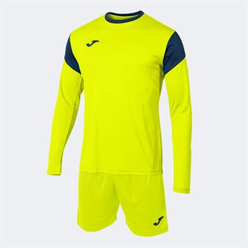 Joma Phoenix Goalkeeper Set (Long Sleeve Shirt & Short) - Fluo Yellow/Navy