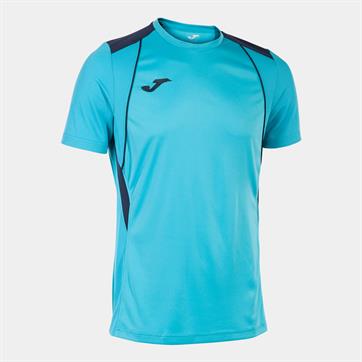 Joma Champion VII Short Sleeve Shirt - Fluo Turquoise