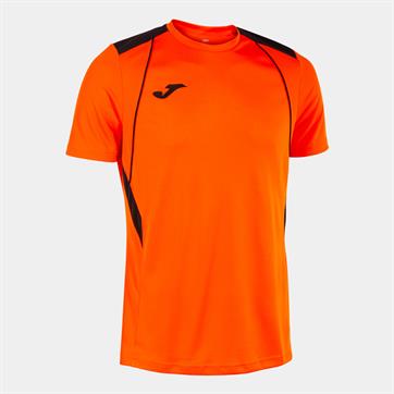 Joma Champion VII Short Sleeve Shirt - Orange/Black