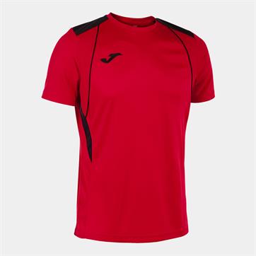 Joma Champion VII Short Sleeve Shirt - Red/Black
