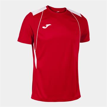 Joma Champion VII Short Sleeve Shirt - Red/White
