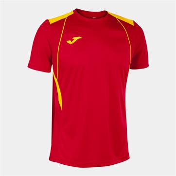 Joma Champion VII Short Sleeve Shirt - Red/Yellow