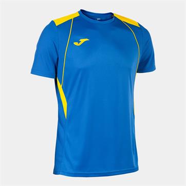 Joma Champion VII Short Sleeve Shirt - Royal/Yellow