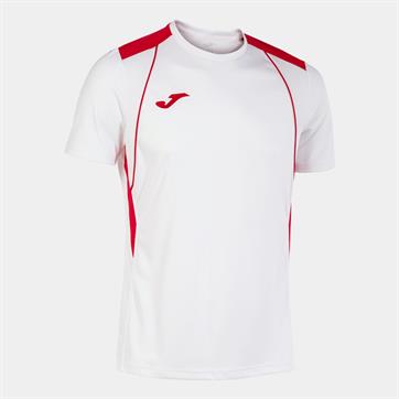 Joma Champion VII Short Sleeve Shirt - White/Red