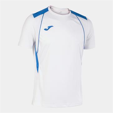 Joma Champion VII Short Sleeve Shirt - White/Royal