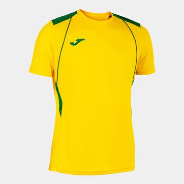 Joma Champion VII Short Sleeve Shirt - Yellow/Green