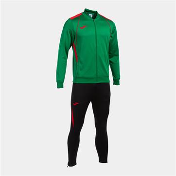 Joma Champion VII Full Zip Tracksuit - Green/Red
