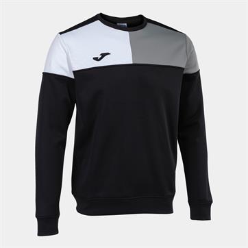 Joma Crew V Sweatshirt - Black/Grey/White