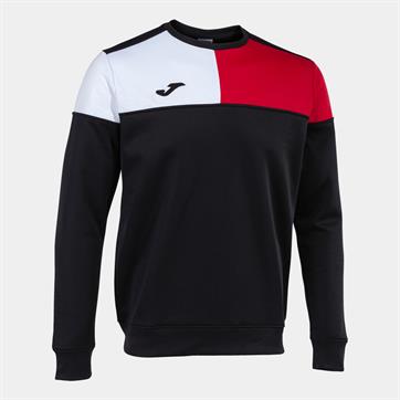 Joma Crew V Sweatshirt - Black/Red/White