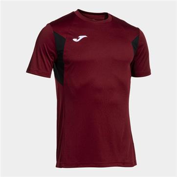 Joma Winner III Short Sleeve Shirt - Burgundy