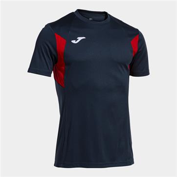 Joma Winner III Short Sleeve Shirt - Navy/Red