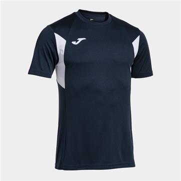 Joma Winner III Short Sleeve Shirt - Navy/White